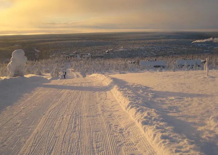 펜션 Saariselaen Marjamajat 사리셀카